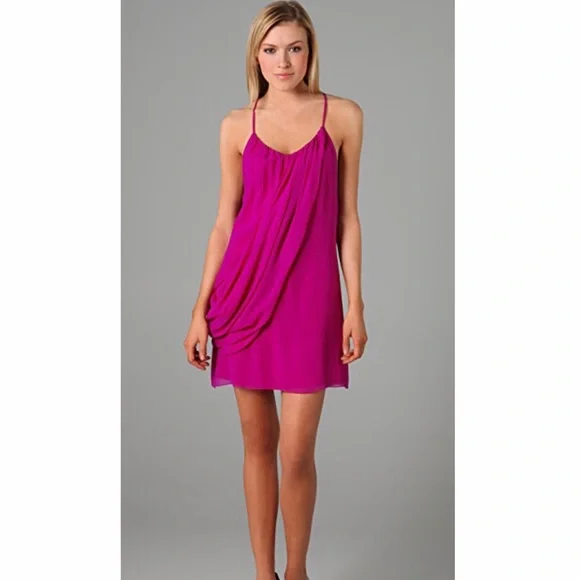 strapless open back dress Smak Parlour Hot Pink Glitter Hearts Love Interest Babydoll Dress M/8-10 main image 0